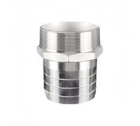 304 accesorios de acero inoxidable, Tamaños múltiples del tubo hilo masculino de las colocaciones Barb la manguera conector pagoda acero inoxidable(77mm*3inches)