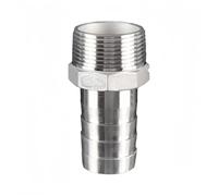 304 accesorios de acero inoxidable, Tamaños múltiples del tubo hilo masculino de las colocaciones Barb la manguera conector pagoda acero inoxidable(40mm*1.5inches)