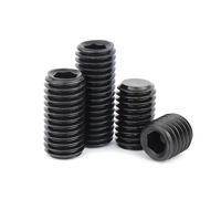 304 acero inoxidable 12,9 DIN913 hilo fino hexagonal zócalo plano sin cabeza tornillo de fijación M4 M5 M6 M7 M8 M9 M10 M12(12.9 steel,10pcs M8x1x12)