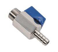 304 acero inoxidable alambre externo Pagoda válvula de bola G rosca 1.6MPa -10 a 120C sello suave para agua aceite gas en sistemas residenciales comerciales DN15 (DN10-10mm)