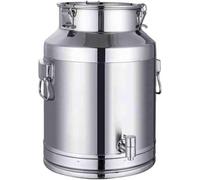 304 Acero Inoxidable La Leche Puede 5L Cubo De Transporte De Leche con Tapa Sellada y Grif Olla De, Vino Botella de Almacenamiento de Líquidos con Asa,001,5L
