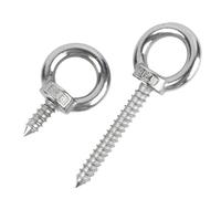 304 Acero inoxidable M4 M5 M6 M8 M10 M12 tuerca de ojo de elevación autorroscante perno ojo de elevación ojo de oveja anillo Circular gancho autorroscante(M4x16mm)