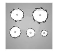 304 Agitador de acero inoxidable, Disco agitador de dispersión acero inoxidable 304 for laboratorio, tipo diente sierra, varios tamaños(Stir Plate(OD 80mm))