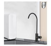 304 Fregadero de Acero Inoxidable Grifo de Cocina de Oro de refrigeración 1/4 "Filtro de Beber Directo de Cocina Purificador de Osmosis inverso (Negro)