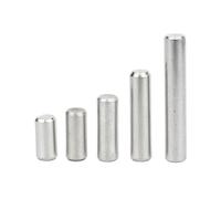 304 perno cilíndrico de acero inoxidable, Pasadores de localización cilíndricos cabeza redonda acero inoxidable 304, paquete 3-50, plateados, M1 a M10, GB119(18mm,M8 5pcs)