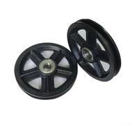 304 SS Conjunto de polea de puerta de granero con poleas de nailon para distribución equilibrada del peso y acoplamiento suave de la pista (2)