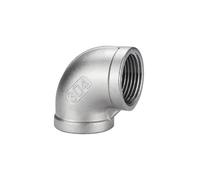 304 stainless steel 90 degree thread NPT elbow threaded inner wire SUS304 external pipe fitting 1 minute 2 minutes 3(G1-1/2) Plumbing Fittings