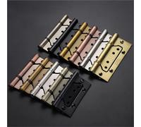 304 Stainless Steel Door Hinges Accessories Slotted Hinge Thickened 4/5-inch 2Pcs(5 Bronze)