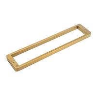 304 Stainless Steel Double-Sided Swing Door Handle,Rectangular Door Pull Handle, Grab Bar for Shower Glass Door/Sliding Barn Door, 1x2 cm(Gold,80cm/31 1/2")