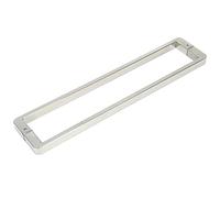 304 Stainless Steel Double-Sided Swing Door Handle,Rectangular Door Pull Handle, Grab Bar for Shower Glass Door/Sliding Barn Door, 1x2 cm(Black,80cm/31 1/2")