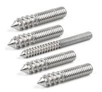 304 Stainless Steel Hanger Bolts, 5pcs M4/M5/M6/M8/M10/M12/M14/M16 Double-Ended Threaded Hanger Bolts Double Head Bolts Self-Tapping Screw(M8x180)
