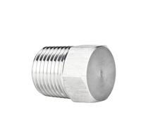 304 Stainless Steel Hex Pipe Plugs Pipe Fittings Male Thread BSPT 1/8"1/4" 3/8"1/2" 3/4" 1" Working Pressure Up to 6000psi(1 inch)
