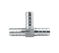 304 Stainless Steel Hose Tail Barb Connector Adapter 6mm T Type 3-way Water Tube Fittings