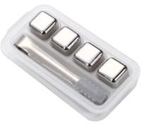 304 Stainless Steel Ice Cubes Whiskey Stones Set for Beer Drinks Reusable Metal Frozen Ice Balls for Chilling Beverages Perfect for Whiskey Cocktails and Other Drinks