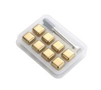 304 Stainless Steel Ice Cubes Whiskey Stones Set for Beer Drinks Reusable Metal Frozen Ice Balls for Chilling Beverages Perfect for Whiskey Cocktails and Other Drinks