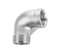 304 Stainless Steel Inner and Outer Wire Elbow 1/2/3/4/6 Points 1/1.2/1.5/2/2.5/3.0/4inch Water Pipe Joint(5PCS_DN15)