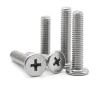 304 Stainless Steel M6 M8 8/10/12/14-60mm Cross Flat Head Screw Bolt 5Pcs(18mm,M8 (5PCS))