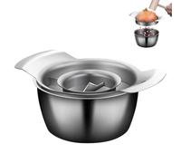 304 Stainless Steel Pomegranate Peeling Tool, Pomegranate Deseeder Peeler Tool, with Bowl and Wood Hammer, Easy Fruit Opening and Deseeding, for Home Kitchen (#A)