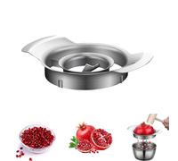 304 Stainless Steel Pomegranate Peeling Tool,Pomegranate Seed Remover Tool Set,304 Stainless Steel Peeler Remover,with Bowl and Wooden Hammer,for Home Kitchen (A)