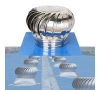 304 Stainless Steel Rotating Roofing Wind Cap | Vent Turbine Ventilator for Roof/Flue Exhaust/Chimney Mounted(600MM/23.6IN)