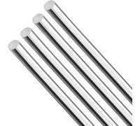 304 Stainless Steel Round Rods - 500mm Solid Shaft Rods for DIY Craft, Model Cars, Helicopters, Airplanes - Pack of 4(9x500mm)
