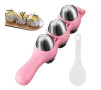 304 Stainless Steel Sushi Rice Ball Mold - DIY Rice Baller Shakers, Onigiri Maker Set | BentoRice Molds, Ball Shaper Kitchen Tools for Kids, Home Cooking, Beginners, Decorating