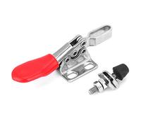 304 Stainless Steel Toggle Clamp | 280KG Robust Quick Release Fixture | Horizontal Clamp for Woodworking/Welding/Metalworking | Tarnish - Proof 4 - Hole Mount