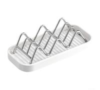 304 Steel Shampoo Bar Holder Rust for Proof White Design 304 | Diseño de tamaño pequeño, ahorra espacio en la encimera, se adapta a barras estándar, ideal para baños pequeños