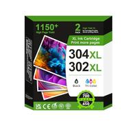 304 XL Cartuchos de impresión para HP 304 Sustitución,304XL Cartuchos Originales HP 304 Negro y de Color para HP Envy 5000 5030 5020 5010 5020 5032 für Deskjet 3750 3720 3730 3760 3762 2630 2620 2622