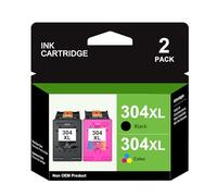 304XL - Cartuchos de Tinta de Repuesto para HP 304 XL 304 Negro y Color para HP Envy 5000 5030 5010 5020 5032 Deskjet 3750 3760 2620 2622 2630 3720 3730 3760 3762. 3735 (2 Unidades)