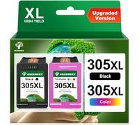 305 305XL Compatible para Tinta HP 305 XL Multipack para HP DeskJet 2820e 2822e 2723e 2722e 2722 Envy 6030e 6022 6020e 6020 Envy Plus 6430e 6430 6432e 6432 305XL Negro y Color