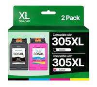 305 XL Multipack Compatible para HP 305 Cartuchos de Impresora Set Deskjet 2720e Cartuchos 2700e 2700 4120e 2720 6032e 6400 2710 2710e 2721e 6020 6420 6400e Plus 4120 41111 0E 282 0e 2810e (Negro