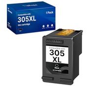 305 XL Negro Cartucho Reemplazo para HP 305 XL 305XL Negro para DeskJet 2820e 2720e 2800e 2720 2700 2823e 2710 DeskJet Plus 4120e 4220e 4100 4130e Envy 6020e 6420e 6000 6120e 6032 6020 (1 Negro)