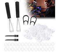 306 Piezas Amortiguadores de goma para teclado Goma Anillos Tóricos de Sello Amortiguadores de Teclado-con 2 Extractores plásticos de Teclas , 2 Extractores Metal de Teclas + 2 cepillos para Limpieza