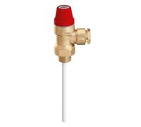 309530 Válvula de seguridad presión temperatura 3/4"M x Ø 22 3 bar CALEFFI
