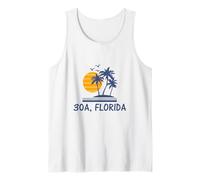 30A Florida Florida Beach City Town Walton Souvenir Camiseta sin Mangas