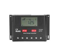 30A PWM Solar Controller | 12V / 24V Auto Recognition LCD Display | Adjustable for RV / Yacht / Home Solar System | Overcharge & Short - Circuit Protection