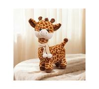 30cm/11.81in Giraffe Plush Toy with Scarf, Tilted Head, Soothing And Comforting, Soft And Skin-Friendly, Perfect for Bedroom Sofa Cushions A