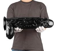 30cm 42cm 46cm Consolador Realista, Consolador Anal Butt Plug con Ventosa Fuerte Vibradores Anales Black Monster Consolador Pene Silicona Anal Plug Vibraciones Juguete Sexual Grande(L)