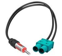 30cm Adaptador Antena Radio Coche, Dual Fakra De Adaptador Doble Fakra a DIN Compatible con Audio Estéreo Y Reproductor para Sistemas De Antenas Au Di, Fiat, Mercedes, Peugeot, Skoda, Seat, VW