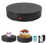 30Cm Electric Rotating Display Stand,360° Automatic Mute Rotating Turntable,8-150Kg Load,With Remote Controlled Adjustable Speed,For Photography, Jewelry,Watch, LJJY-KK, Black