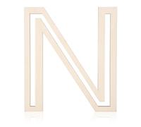 30cm Letra de Madera, Grande Sin Terminar Letra del Alfabeto de Madera Letras de Madera en Blanco Letras Pared Decorativas para Manualidades Pintura Fiesta Hogar Decoración (N)