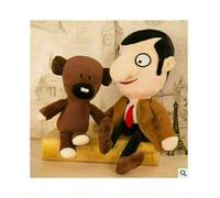 30cm Mr Bean+teddy Bear Soft Doll Stuffed Animal Plush Toy Kids Gift