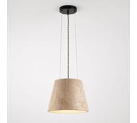 30cm Natural Stone Pendant Light, Luxury Travertine Shade Hanging Lamp
