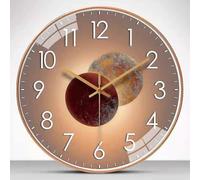 30cm Silent Modern Design Wall Clock - Rose Gold
