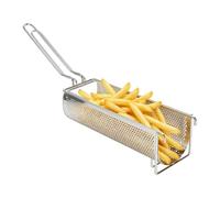 30cm Stainless Steel Fryer Basket - Long Mesh Oil Drain Cooking Tool