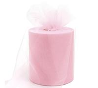 30cm x 91.4M Tulle Rolls, Tulle Wedding Decoration, Fabric Roll for Tutu DIY Crafts Birthday Wedding Decoration (Pink)
