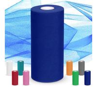 30cm x 92M Rollos de Tul,Decoracion Boda Tul Para DIY Hecho a mano Pom Pom Artesanía Lazo Fiesta Decoración Regalos (Azul Marino)