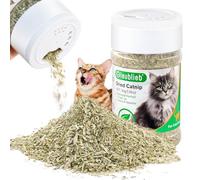 30g Hierba Gatera Seca, Menta Gatos Natural, Utilizada para Bocadillo o Juguete de Relleno para Gatos, Sellado y Envasado para una Fácil Conservación, Cantidad Controlable