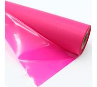 30m Rollo de Celofán Fucsia con una Cara Brillo y la Otra Mate 70cm para Envolver Regalos, Cestas y Decoración de Flores, Papel Celofan (Fucsia)